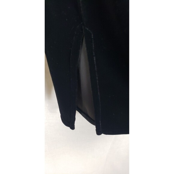 Eileen Fisher One Button Blouse Top M Black Velour Classic Minimalist Casual - Picture 6 of 8